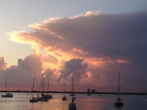 Sunset in Miami
