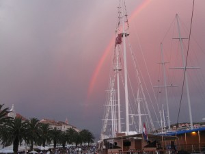 Rainbow over Trogir