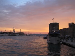 Trogir at sunset