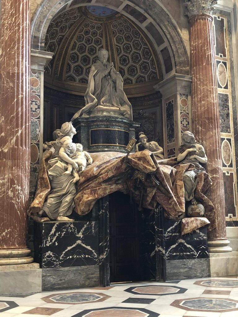 Creepy AF statue in St. Peter's Cathedral
